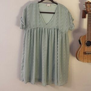 Altar'd State Light Green Midi Dress